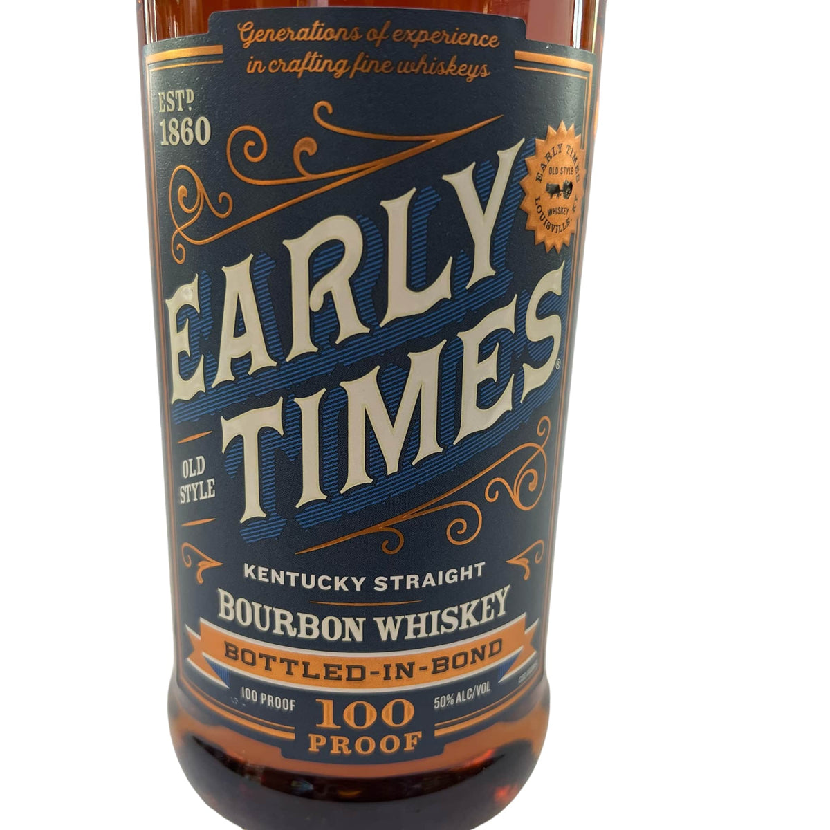 Early Times Bottled in Bond Bourbon – Bob's Discount Liquor