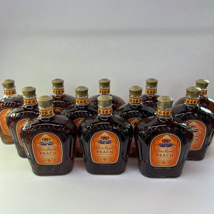 Crown Royal Peach Whisky - 12 Bottle Full Case (750 mL)
