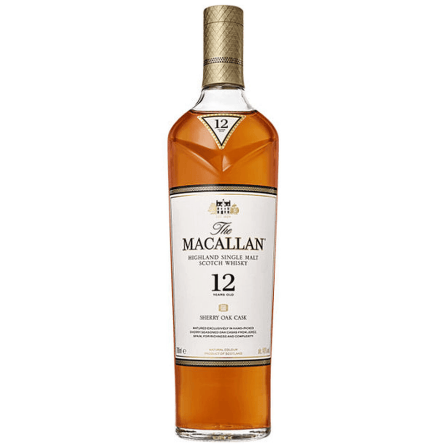 Macallan 12 Year Single Malt Scotch Whiskey Whiskey Macallan 