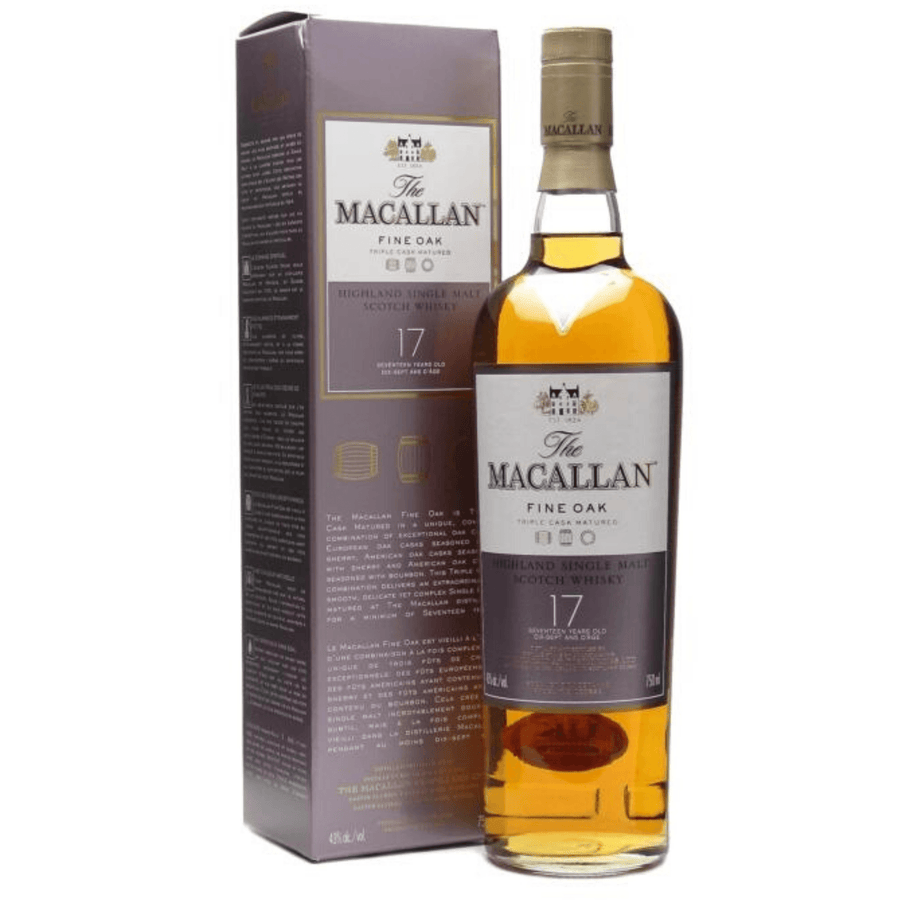 Macallan 17 Year Single Malt Scotch Whiskey Whiskey Macallan 