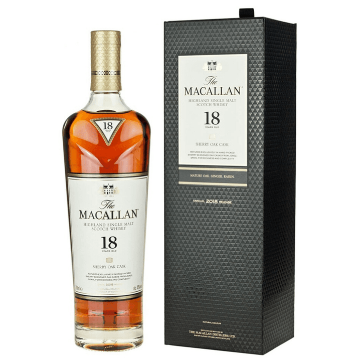 Macallan 18 Year Single Malt Scotch Whiskey Whiskey Macallan 