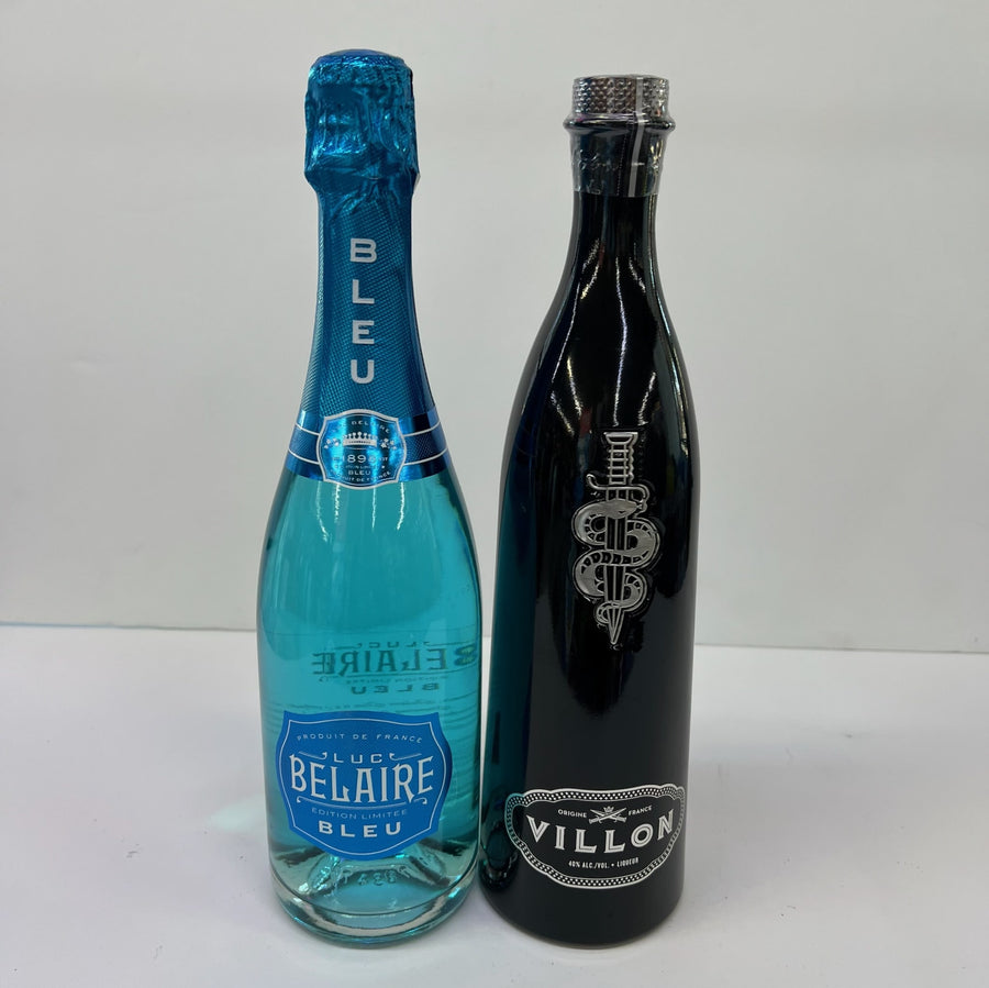 Luc Belaire Bleu Sparkling Wine & Villon Cognac - Limited Release Combo