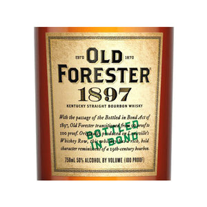 Old Forester 1897 Bottled in Bond Bourbon Whiskey 750ml