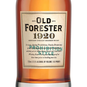 Old Forester 1920 Prohibition Bourbon Whiskey 750ml